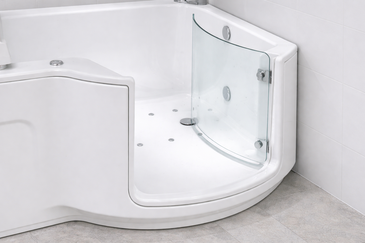 Louisiana walk-in bath glass door