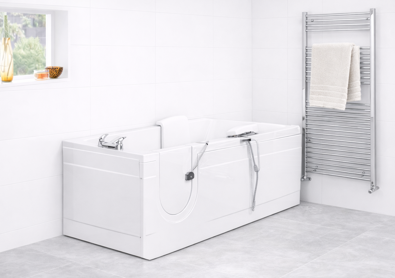 Montana Walk-in mobility bath with rise and fall bath lift