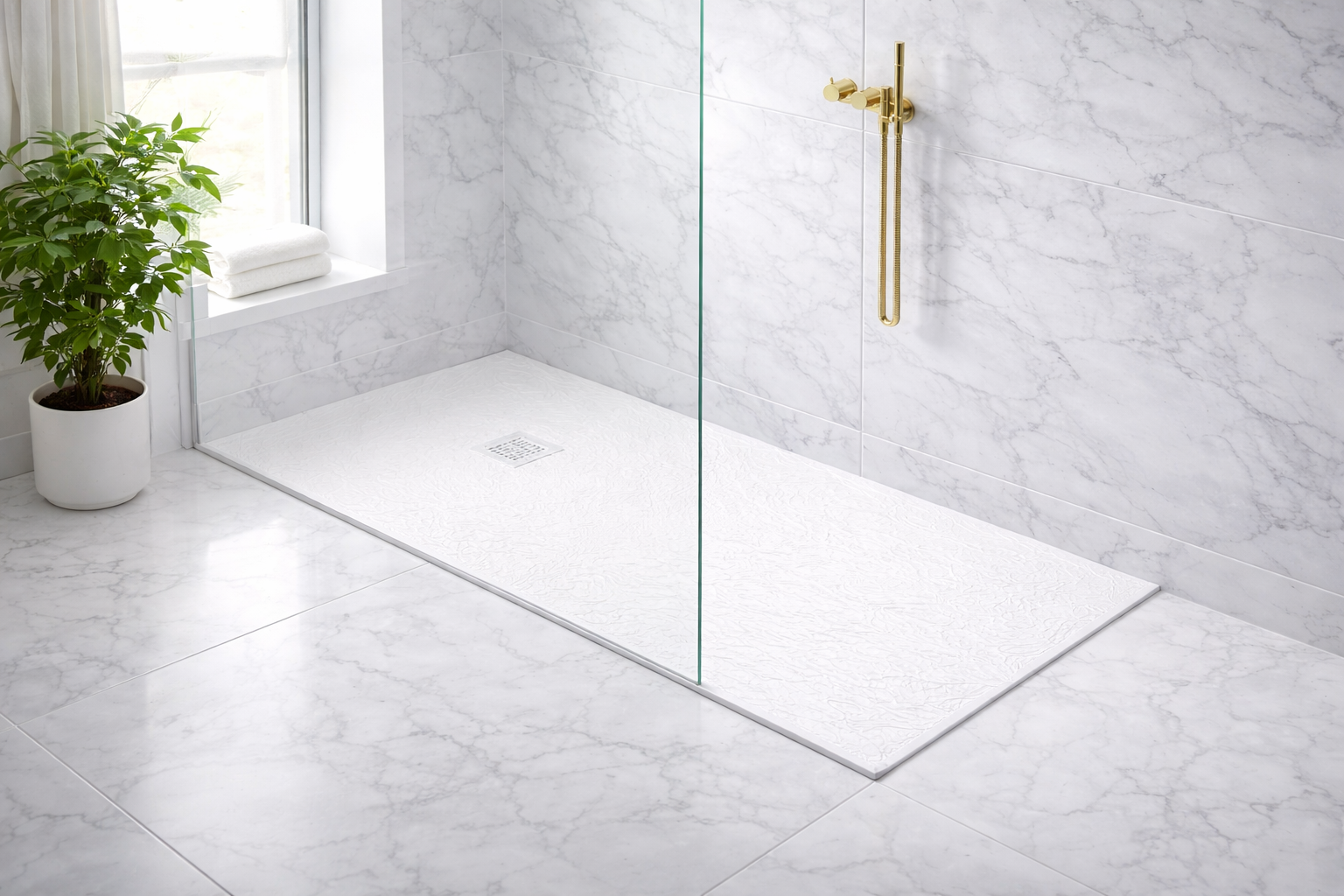 Walk-in showers for accessible bathing