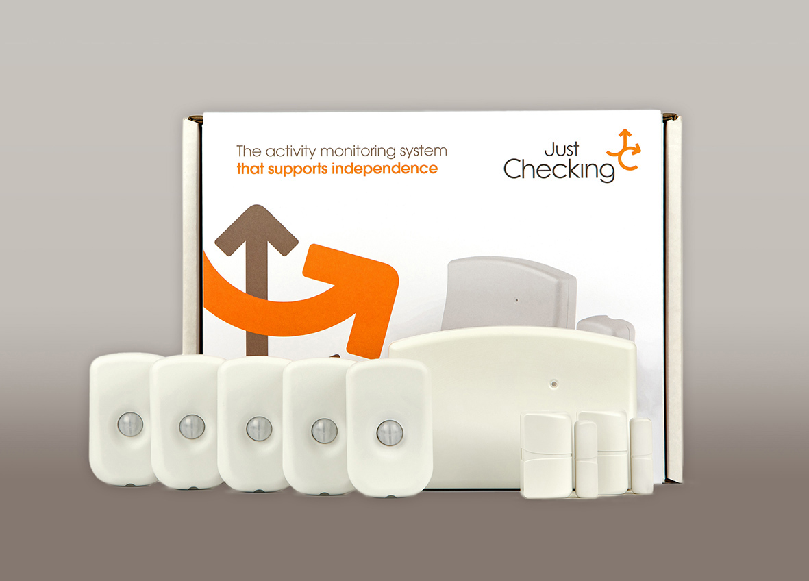 Just Checking activity monitoring hub with movement and door sensors