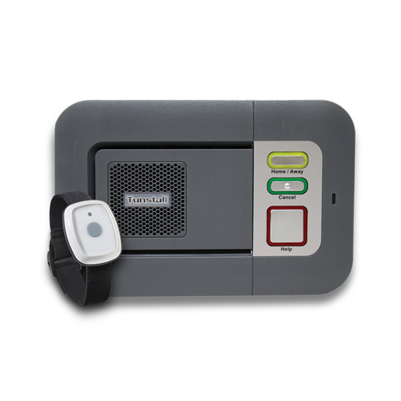 Tunstall Lifeline fall detector alarm base unit and wearable pendant
