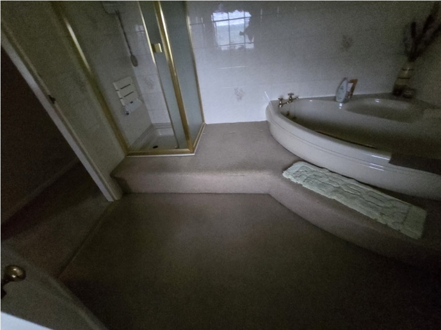 Susan's bathroom in Bakewell before the wet room conversion